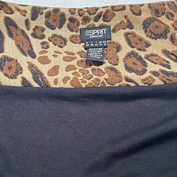 Animal print layered skirt size US 8 - Picture 4 of 10